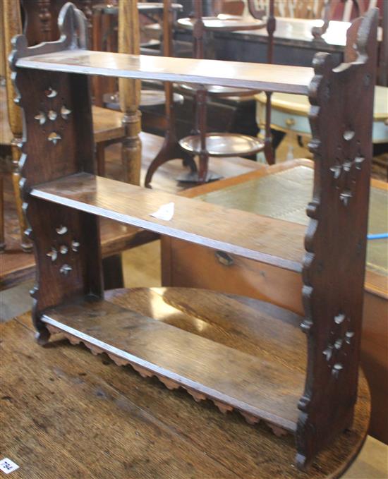 Three shelf wall rack